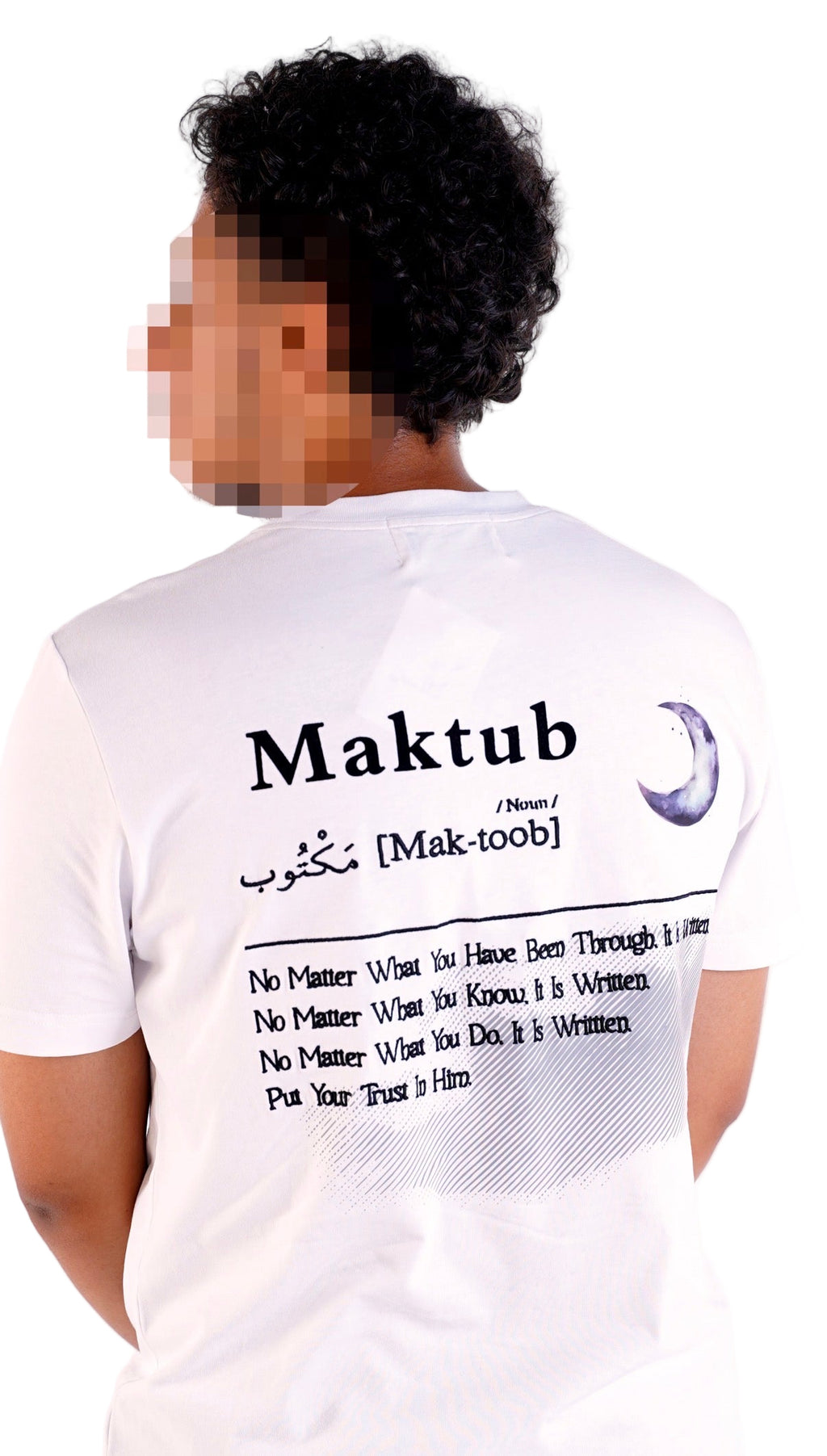 LIMITED EDITION 
WHITE "MAKTUB" T-SHIRT