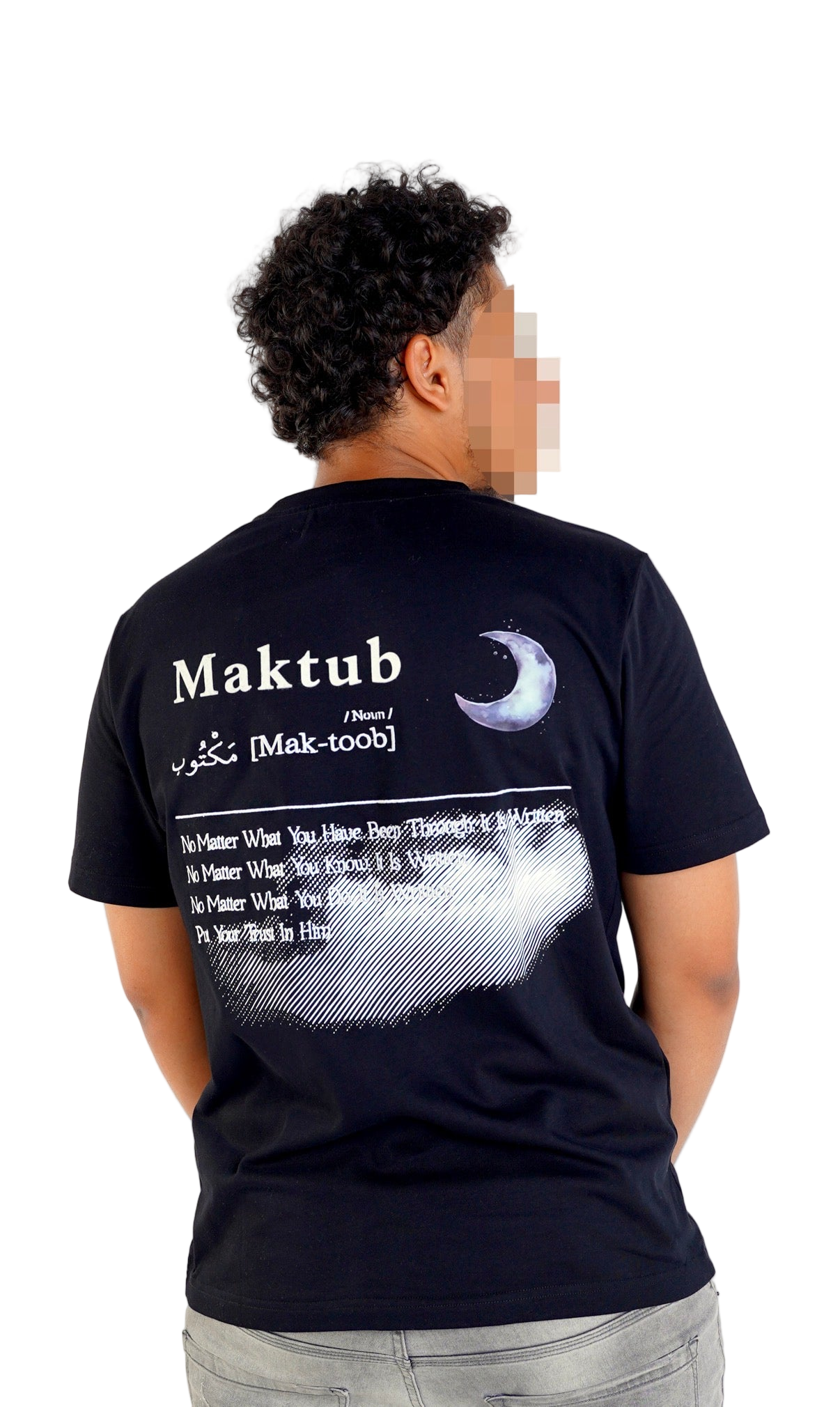 LIMITED EDITION 
BLACK "MAKTUB" T-SHIRT
